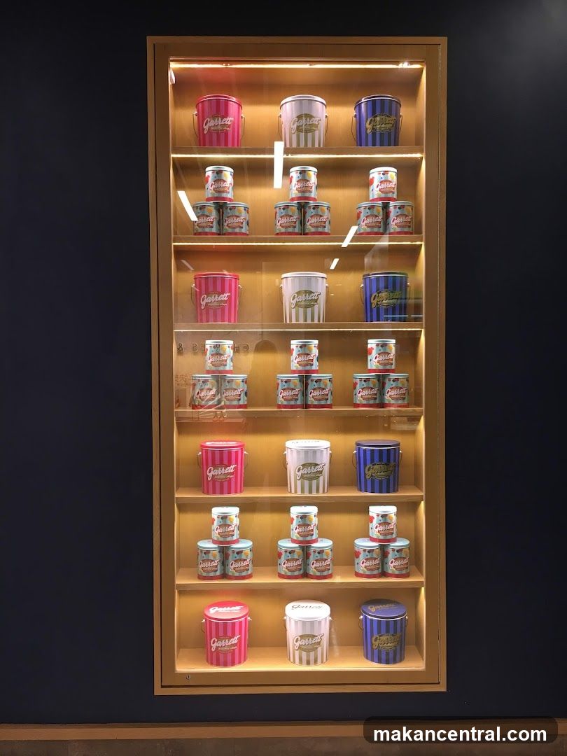 Display Cabinet with Brand Tins