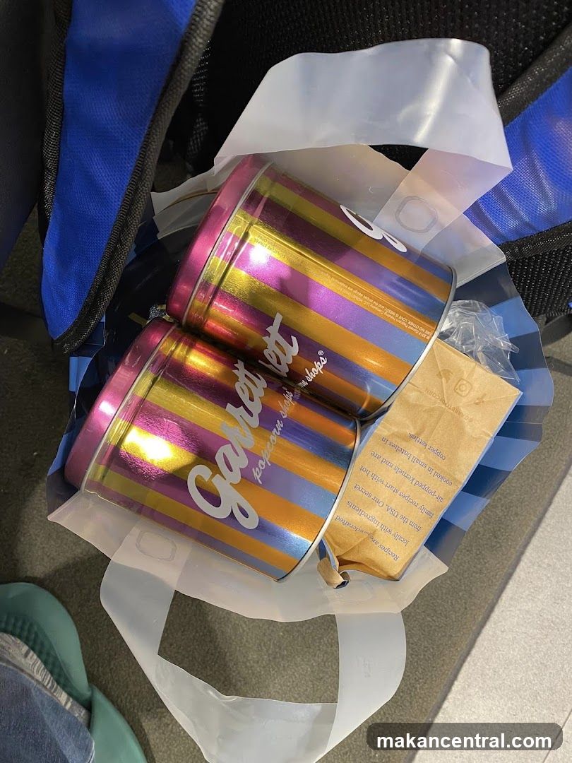 Popcorn Tins in Bag