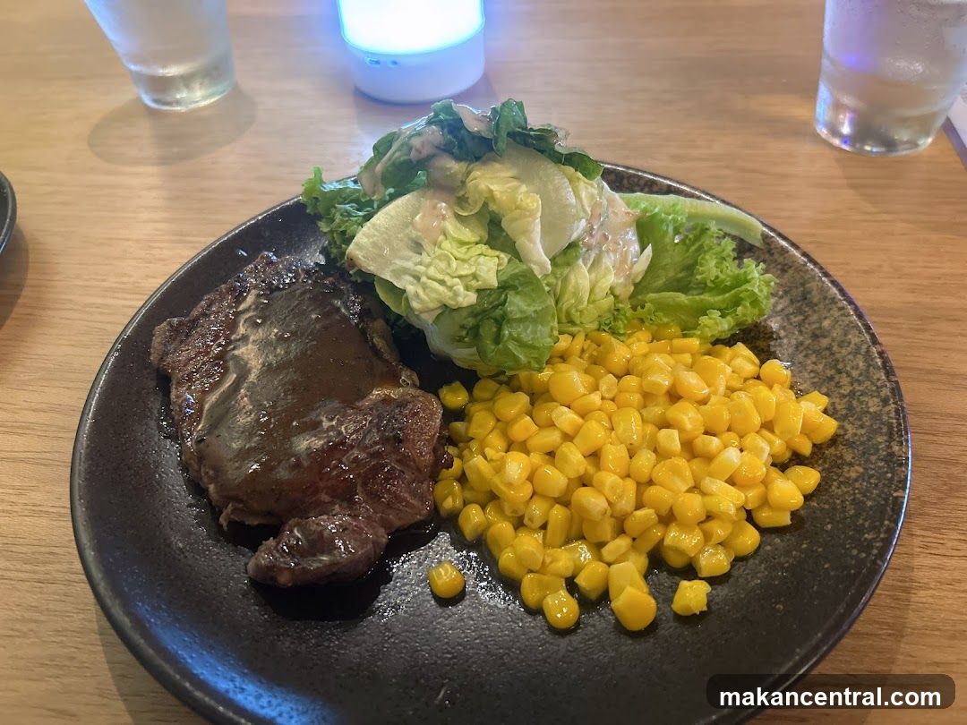 Food Plate on Wooden Table