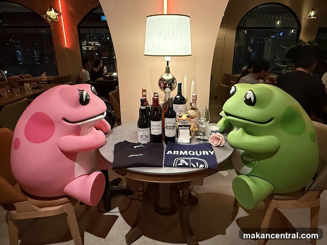 Frog-themed interior display