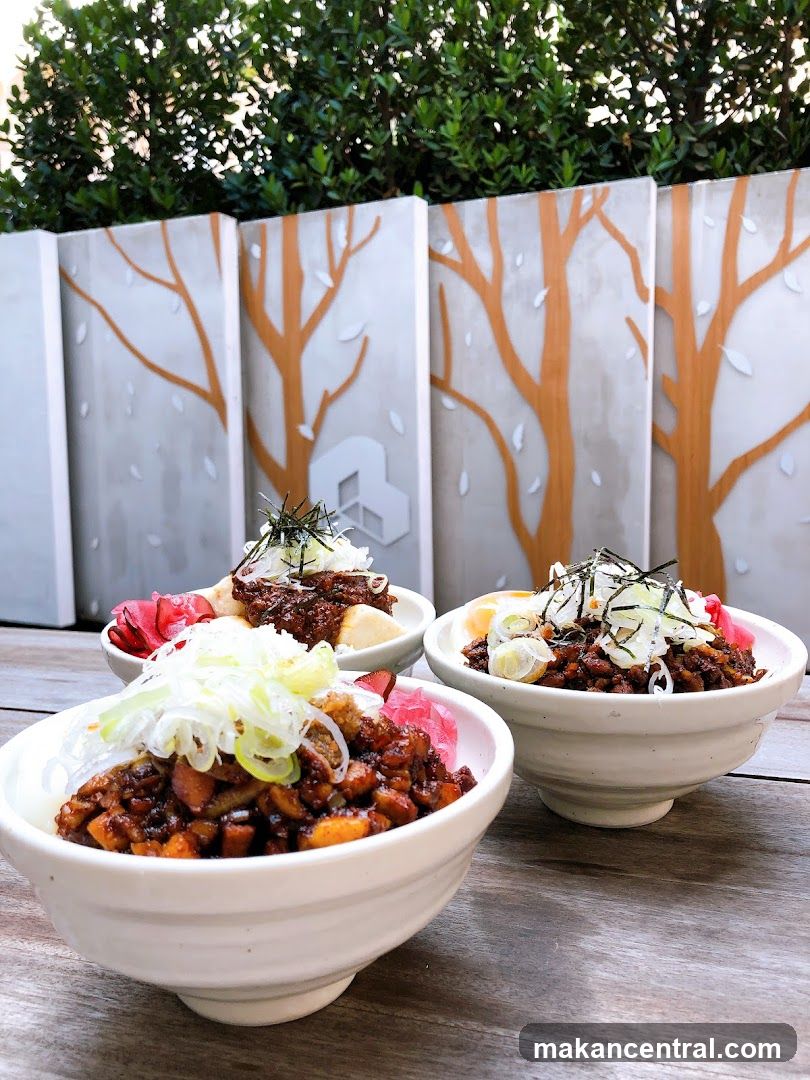 Bowl of Food on Wooden Table