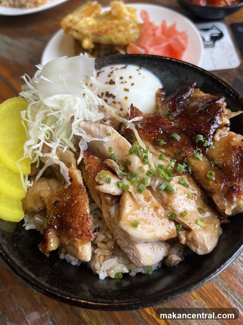 Chicken Rice Bowl with Garnishes
