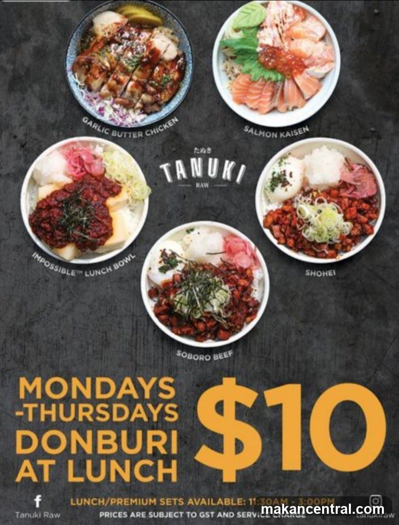 Tanuki Raw Donburi Promotion Poster
