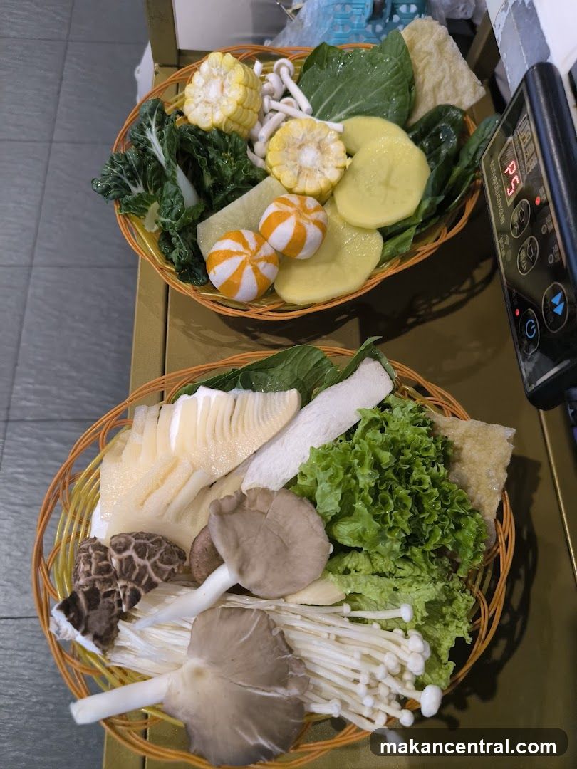 Hot Pot Ingredients Display