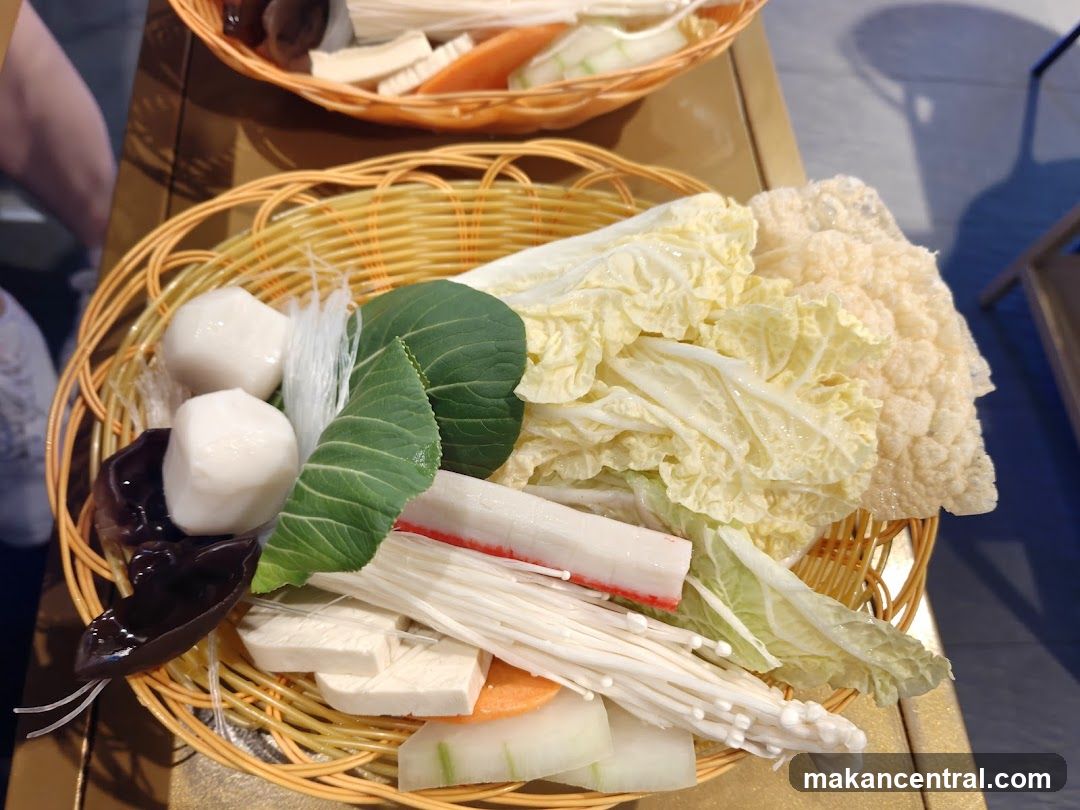 Hot Pot Ingredients Display