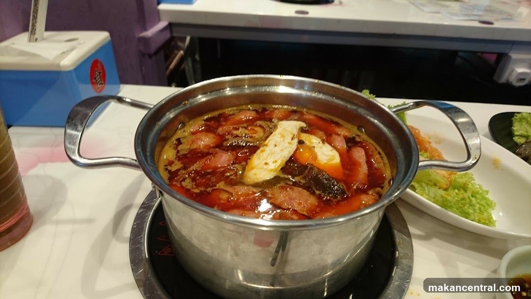 Hot Pot Dish in Restaurant Interior
