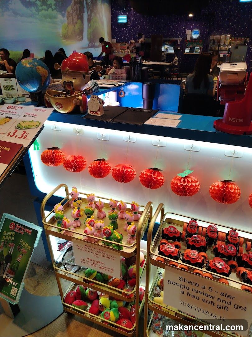 Restaurant Interior with Promotional Displays
