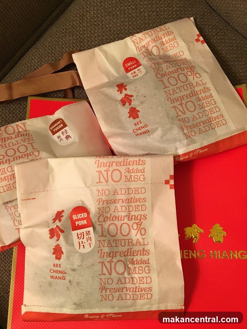 Bee Cheng Hiang Product Packaging