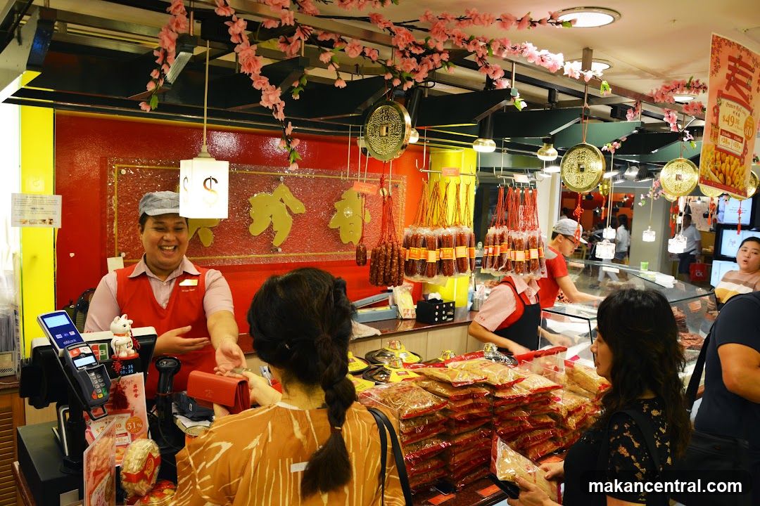 Interior of a Chinese food stall