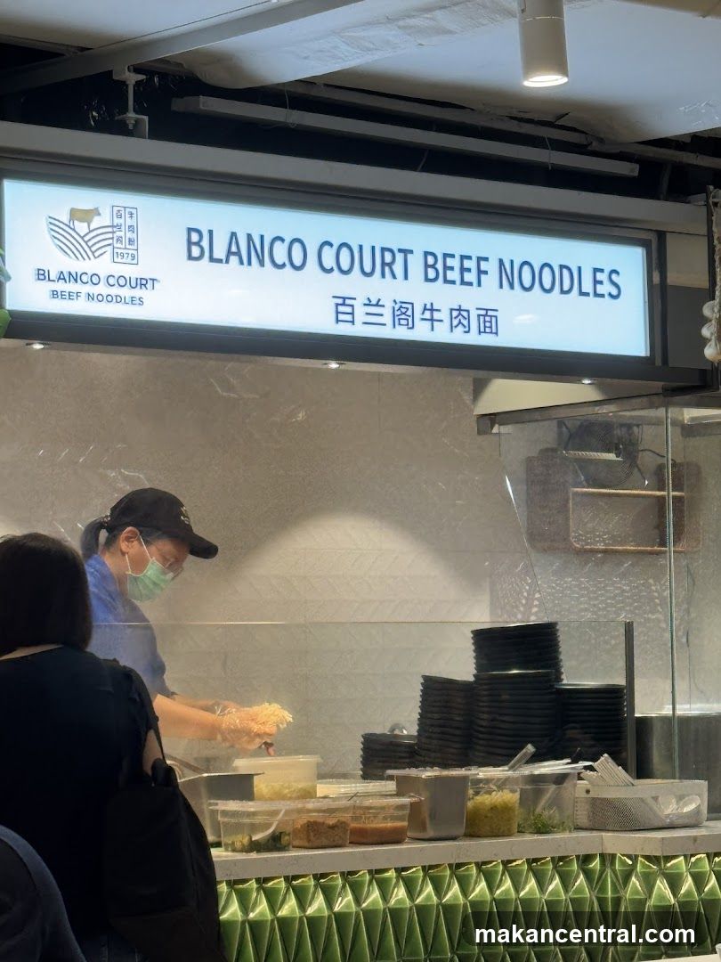 Blanco Court Beef Noodles stall interior