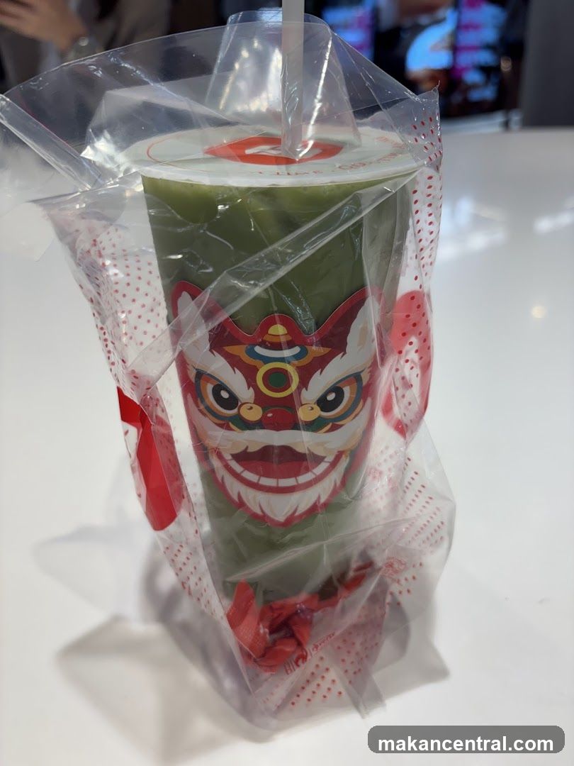 Tropical Drink in Plastic Wrap