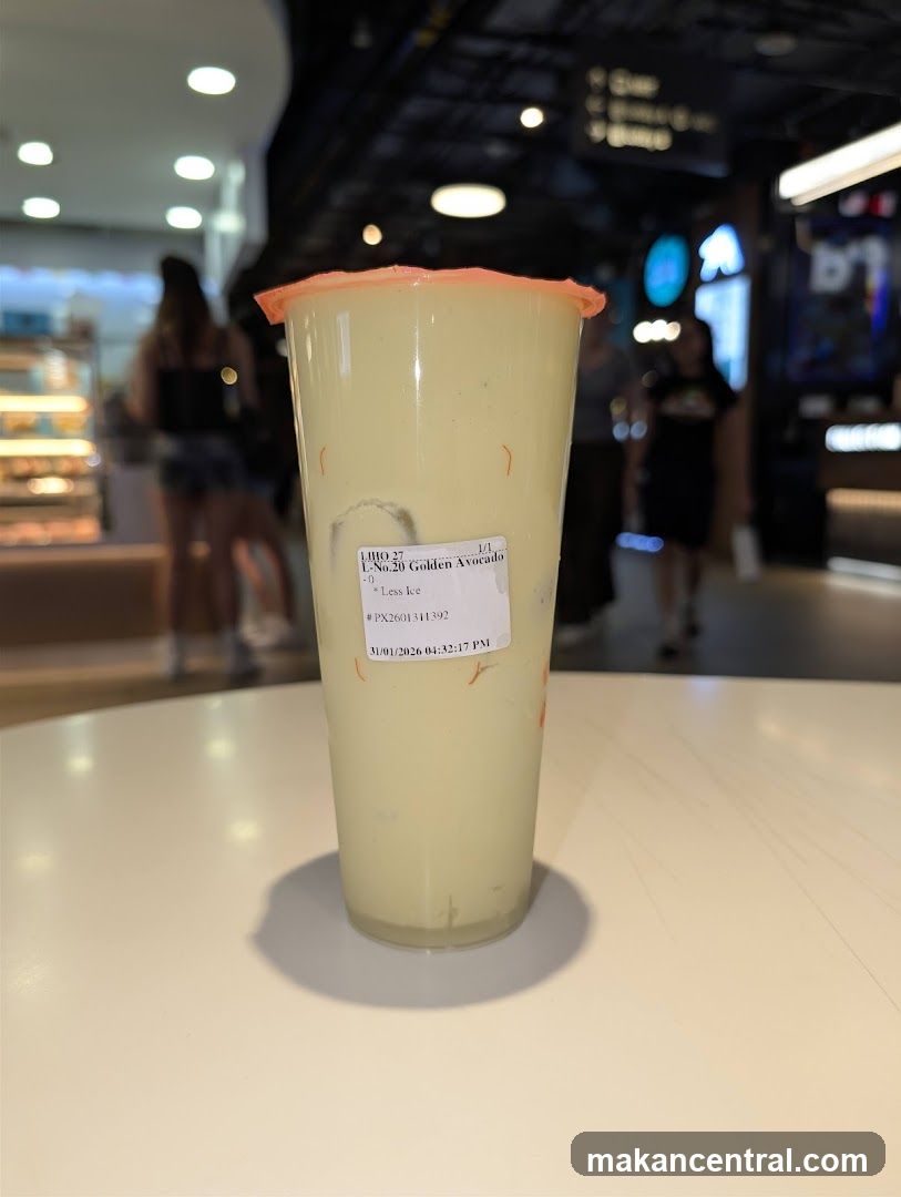 Tropical Drink in Indoor Setting