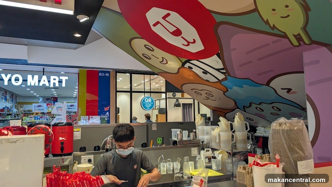 Interior of a food stall or café