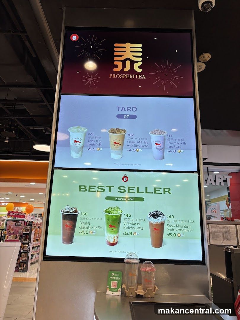 Prosperitea Menu Display