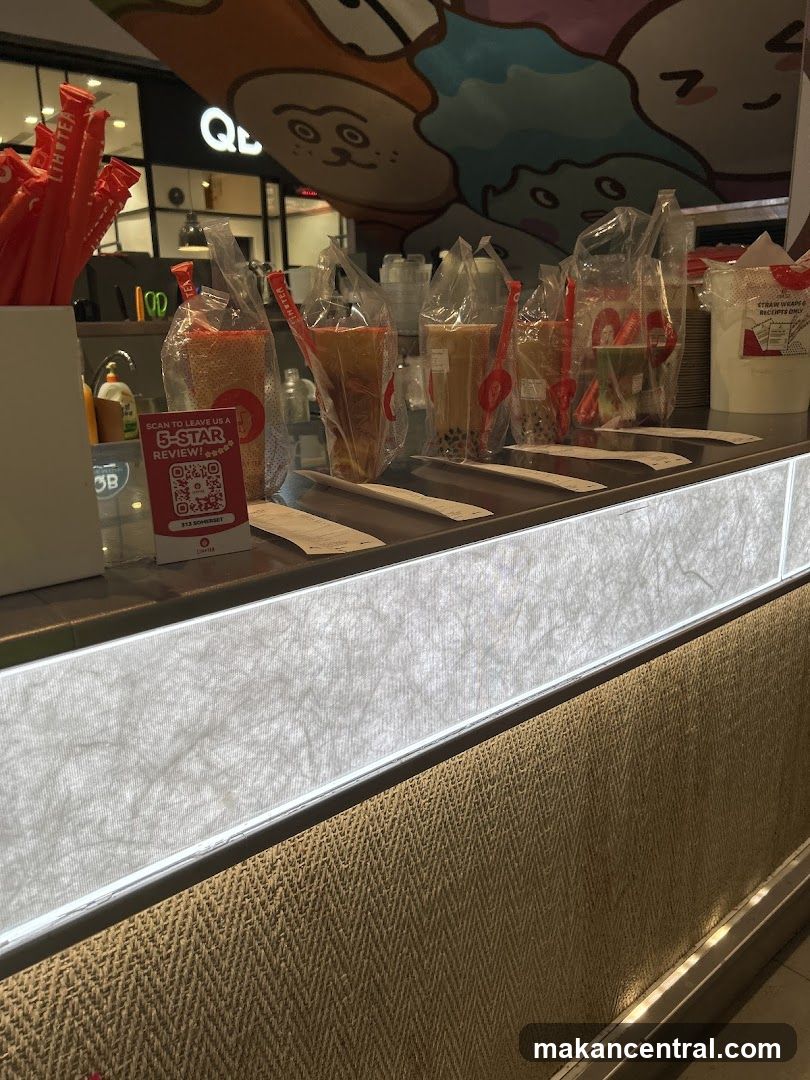 Boba Tea Counter Interior
