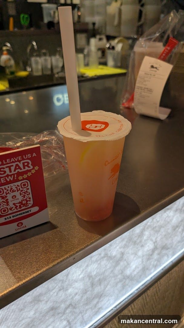 Tea drink at counter