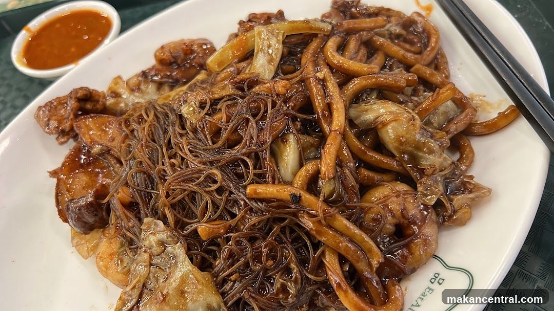Food Plate with Noodles and Sauce