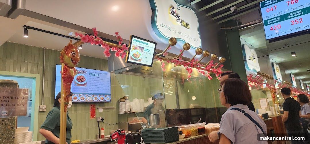Interior of a food stall