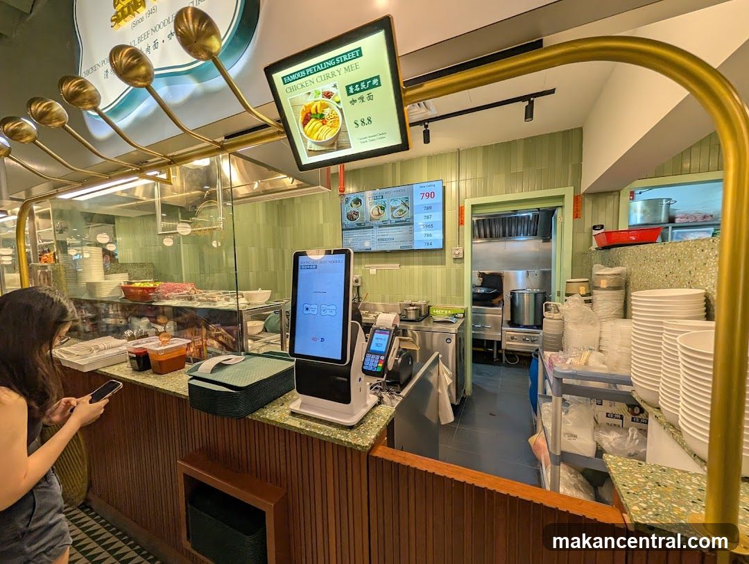 Restaurant interior counter area