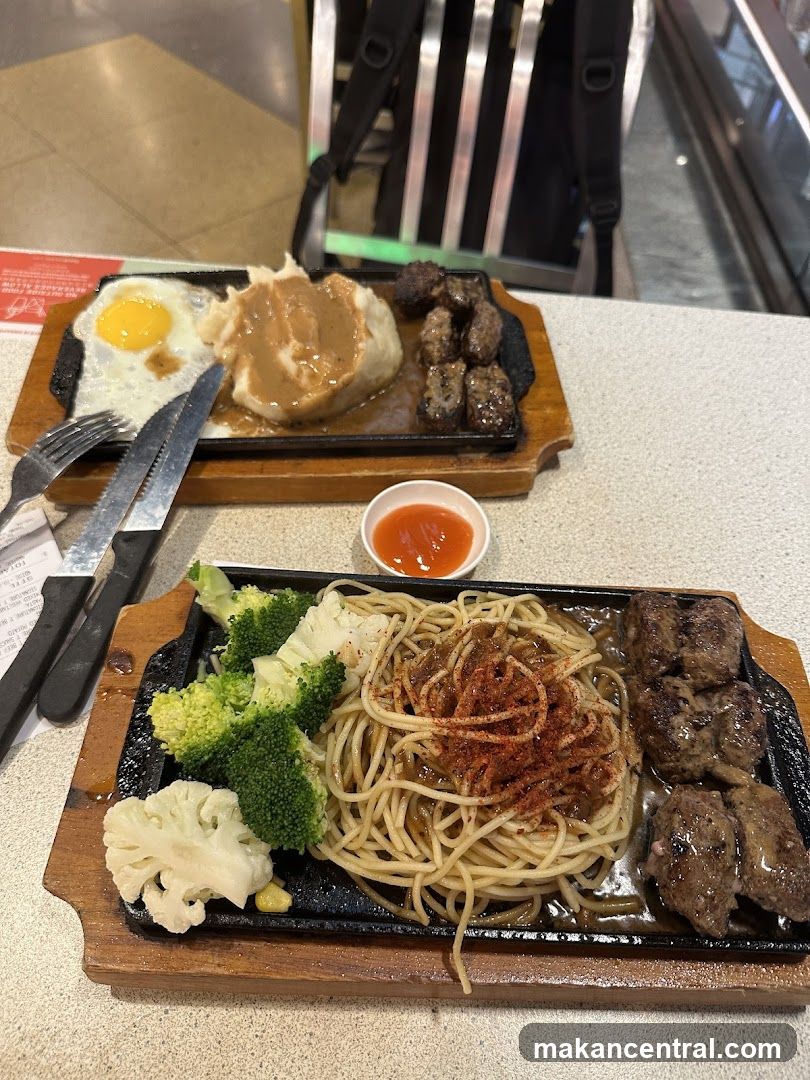 Food served at a restaurant