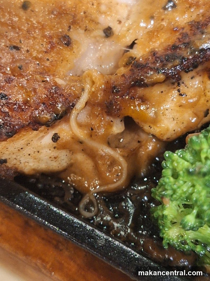 Close-up of grilled food