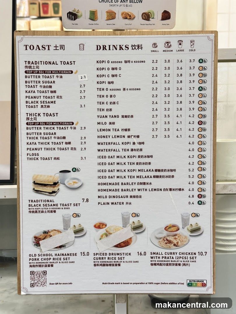Toast & Drinks Menu