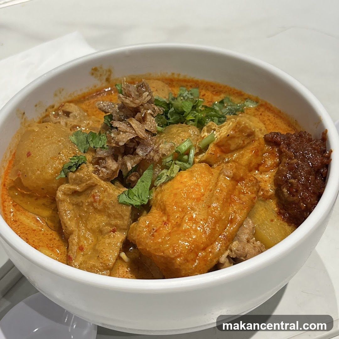 Curry Dish in White Bowl