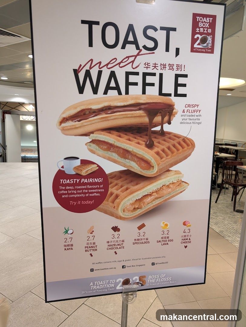 Toast Box Waffle Promotion Poster