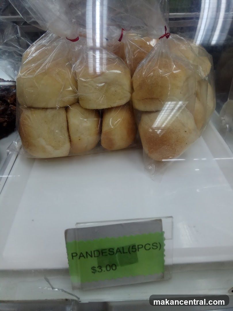 Pandesal Buns in Display Case