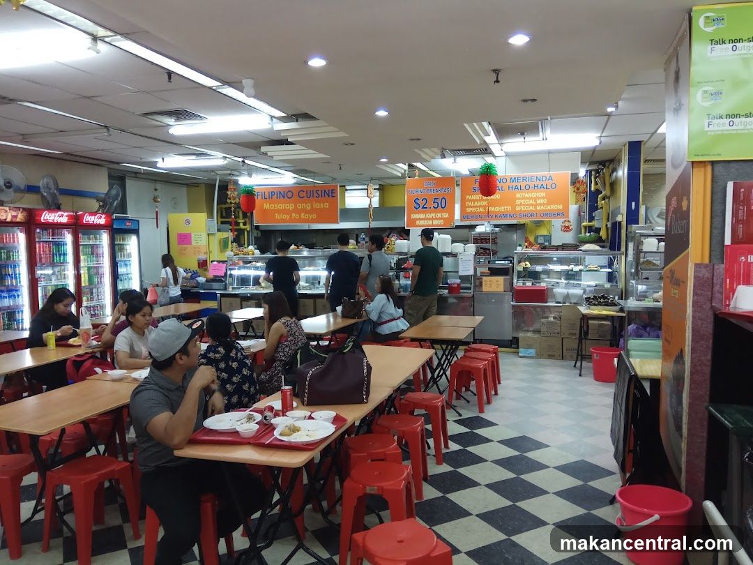 Interior of a food court