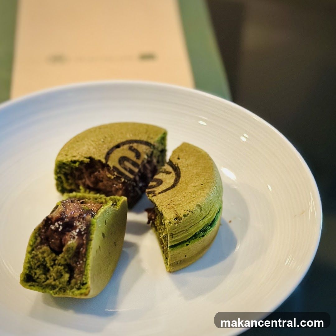 Matcha Dessert on Plate
