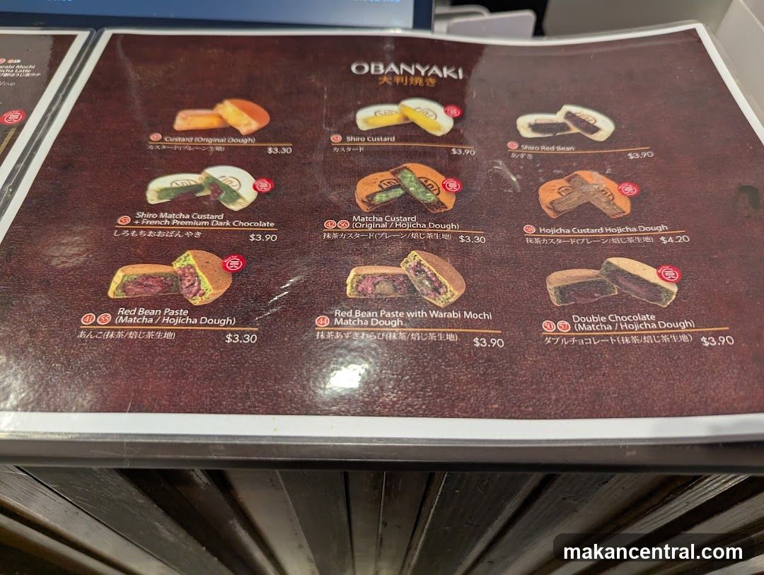 OBANYAKI Menu