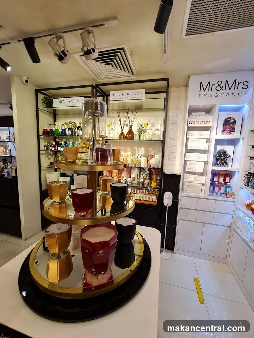 Interior of fragrance store
