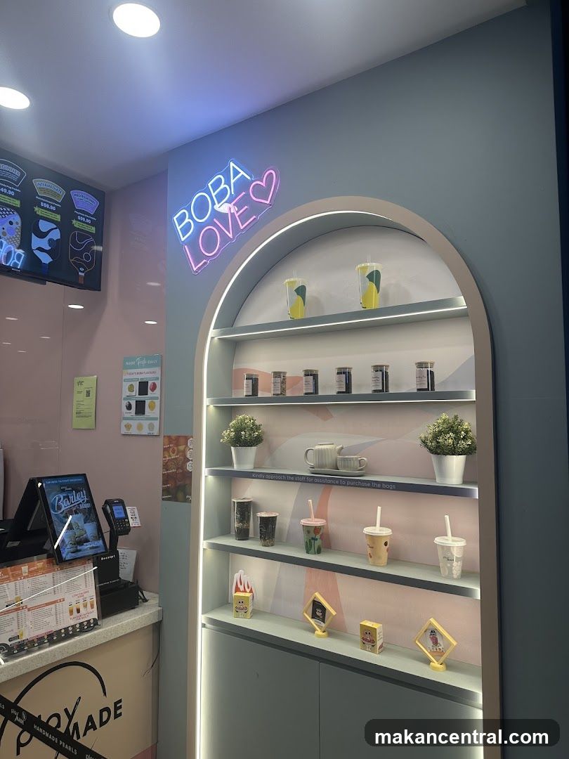 Boba Shop Interior Display