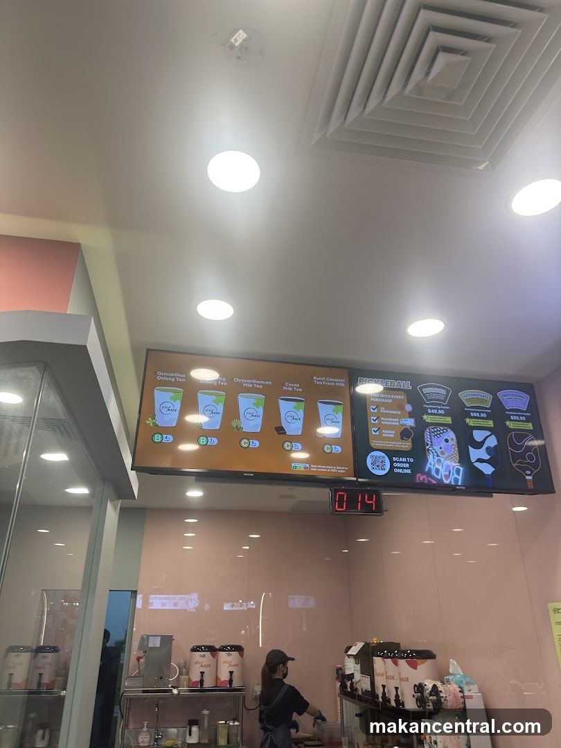 Interior of beverage shop