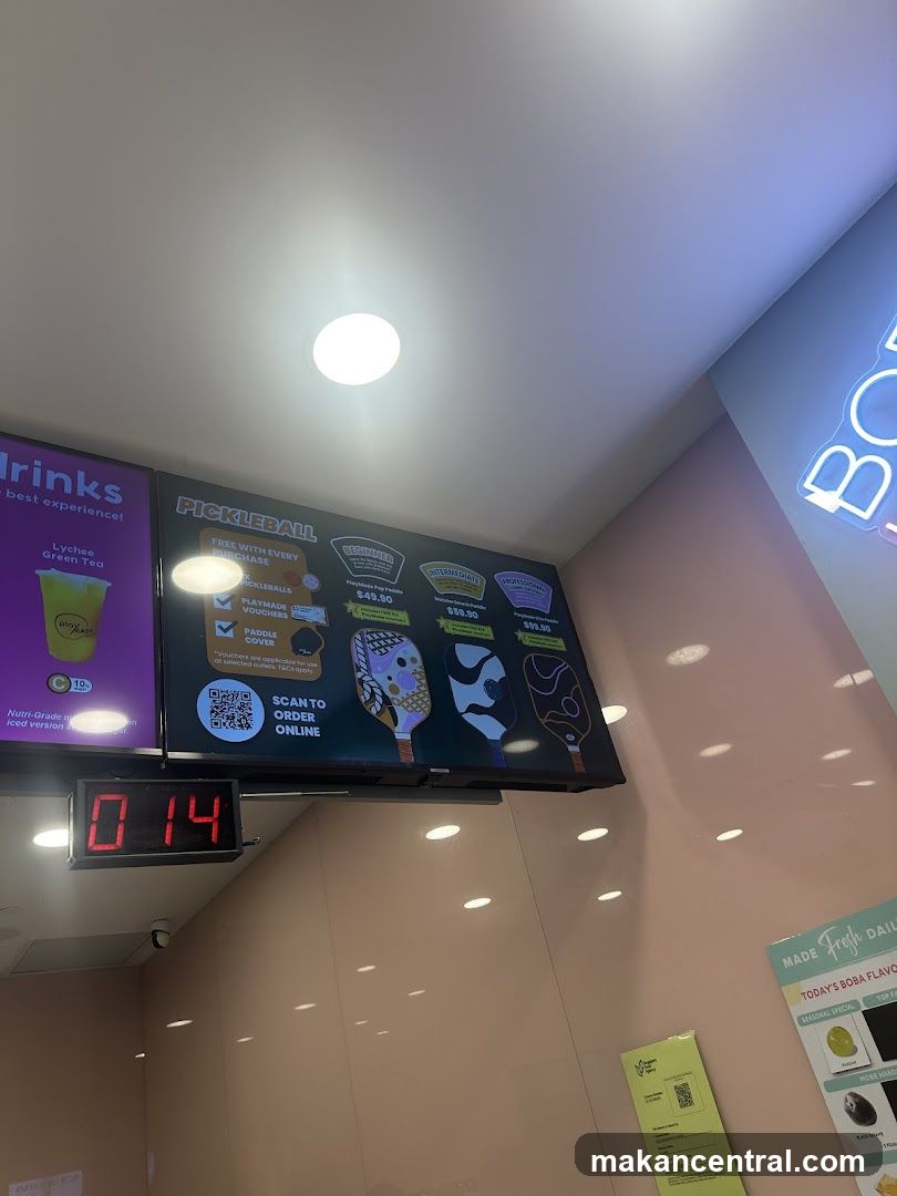 Interior of a beverage or pickleball shop
