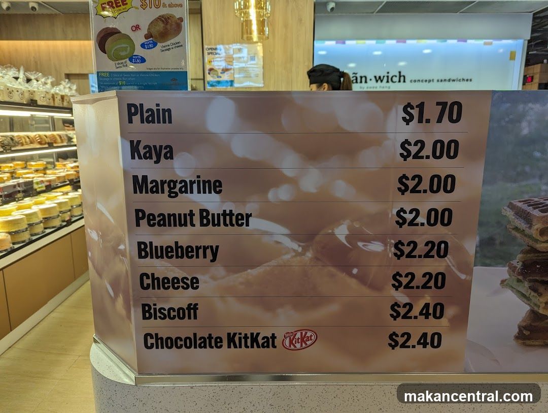 Sandwiches Menu