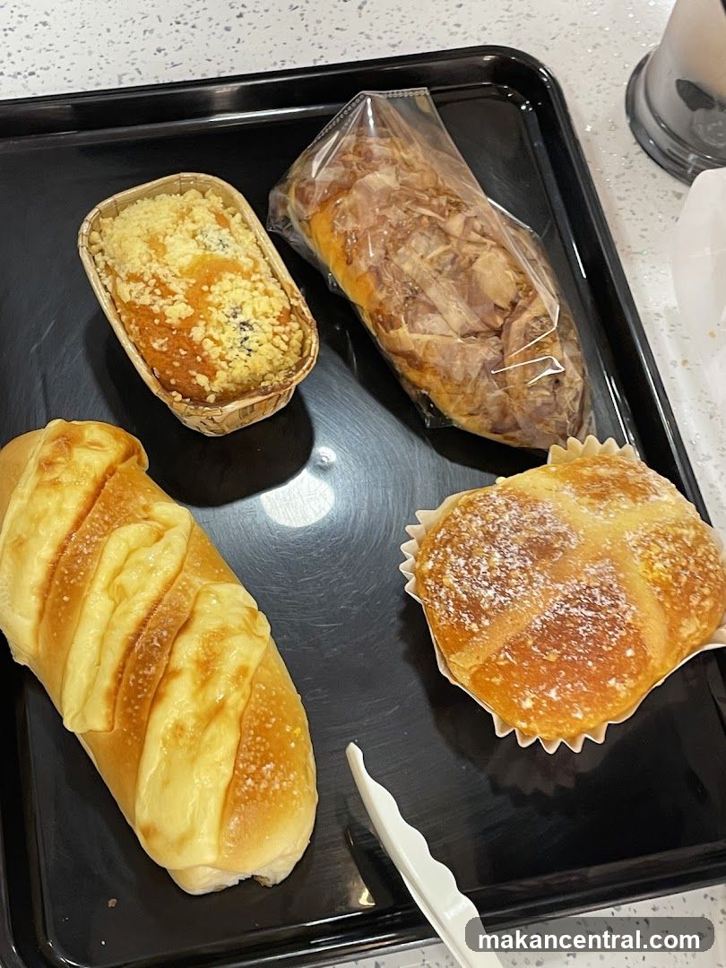 Bread Items on Tray