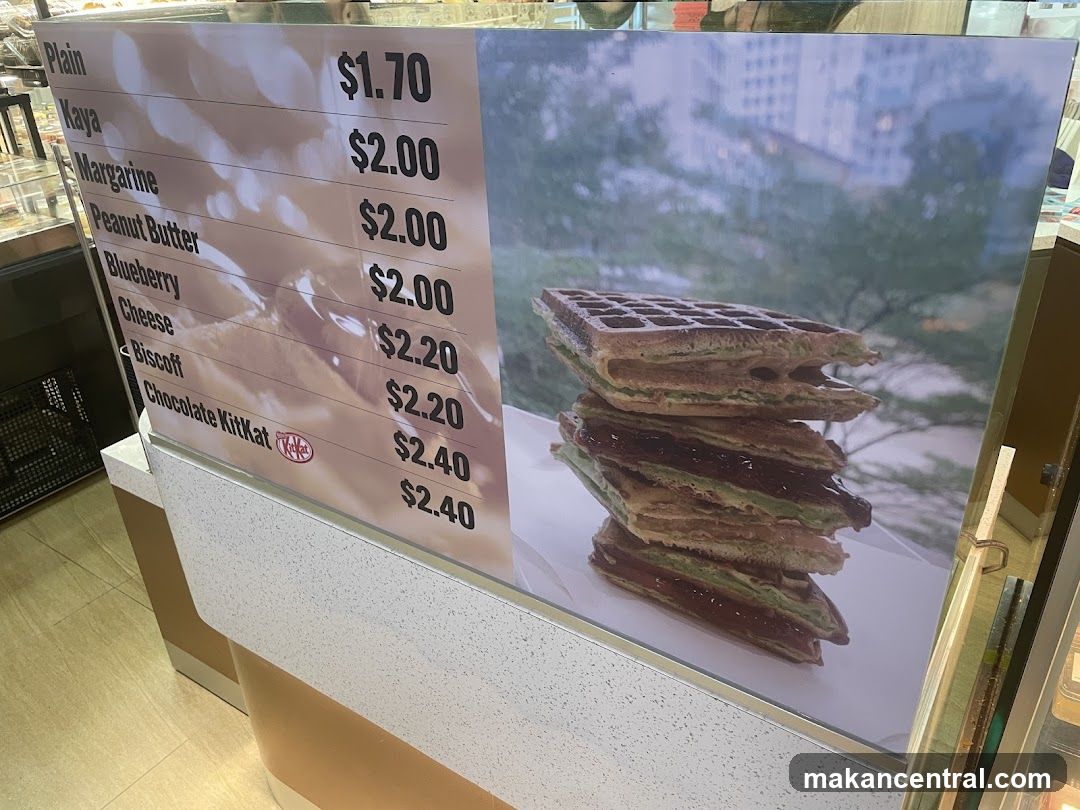 Waffle Sandwich Menu