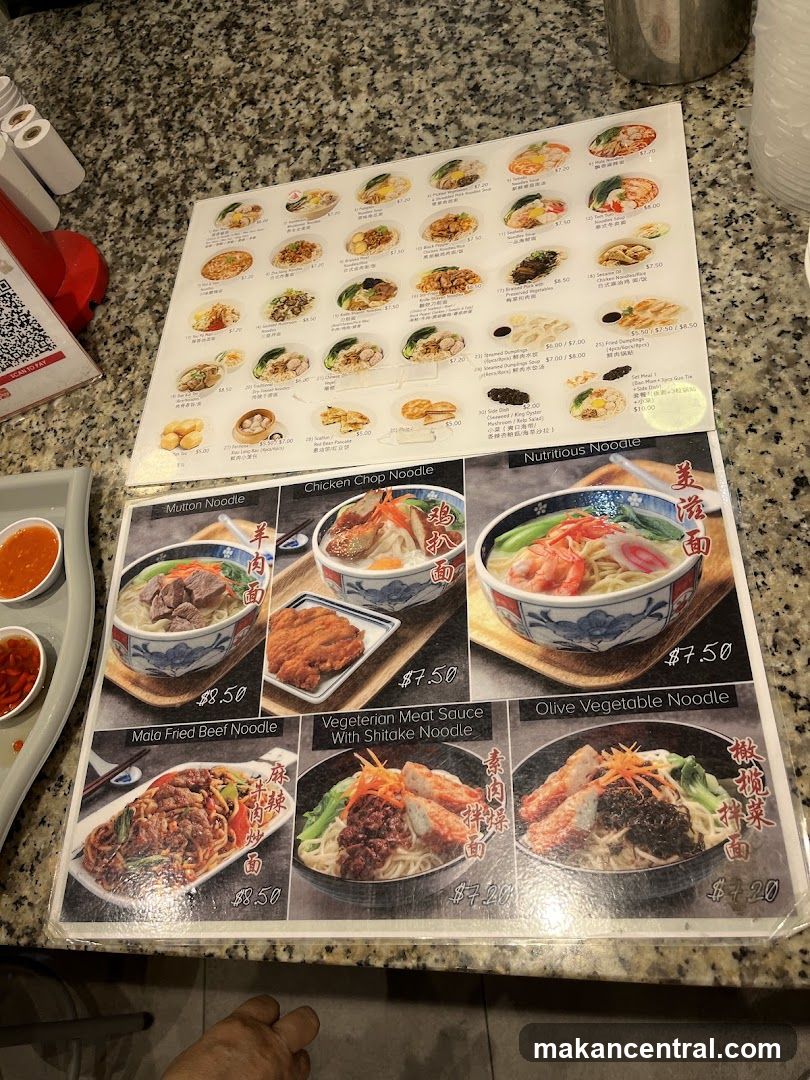Noodle Menu Display