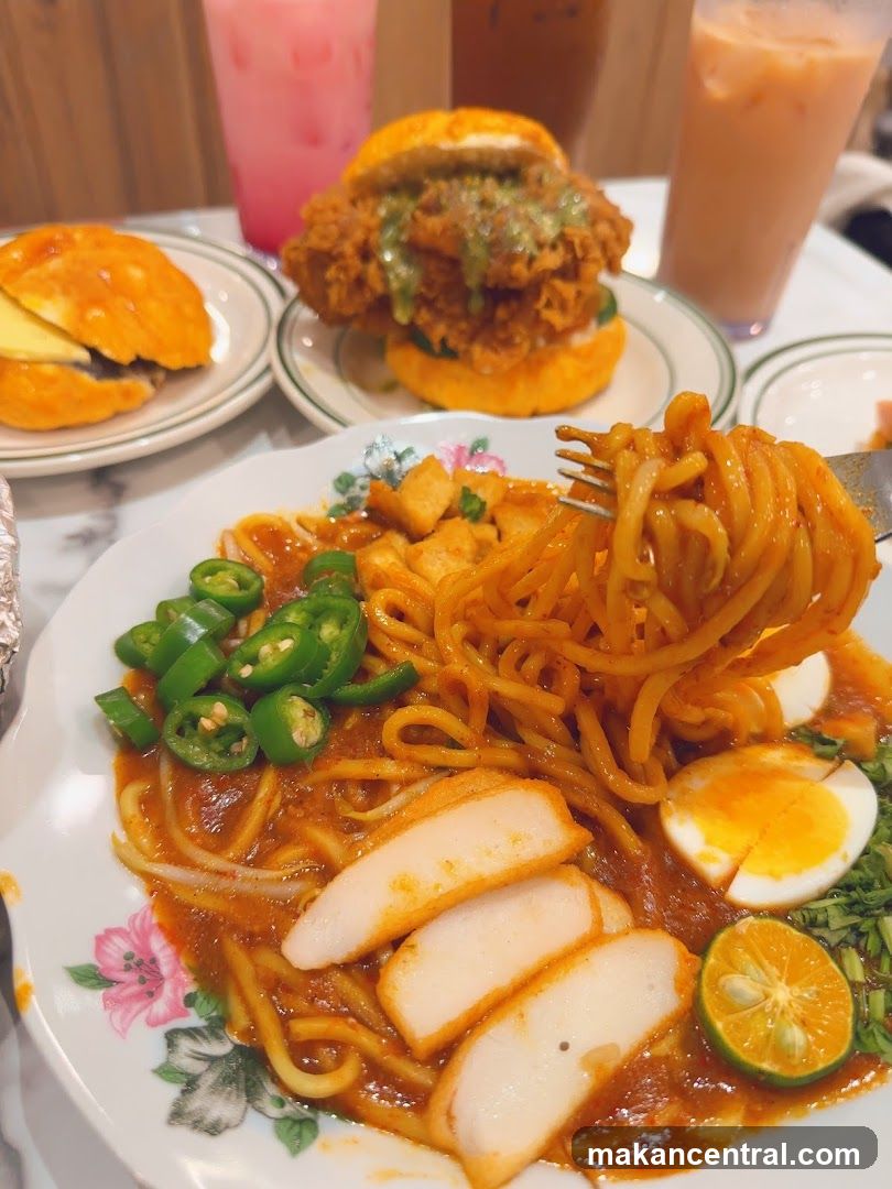 Dining Table with Food Items
