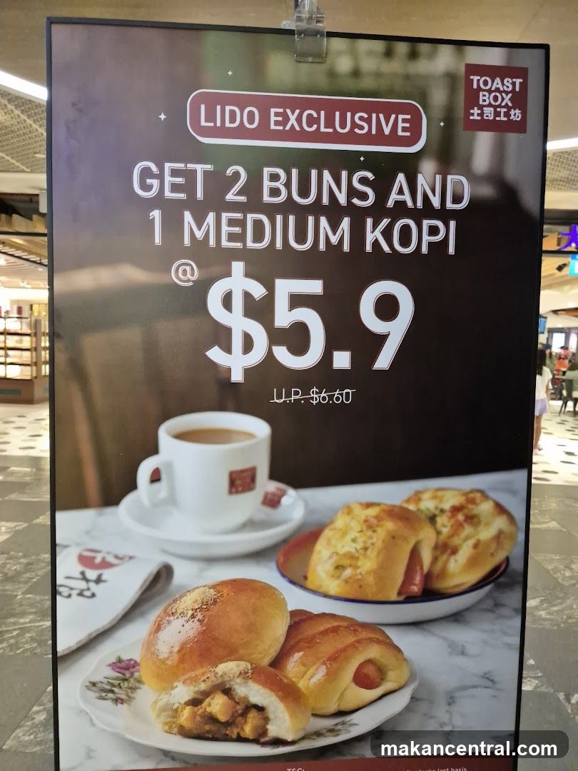 Toast Box Lido Exclusive Promotion
