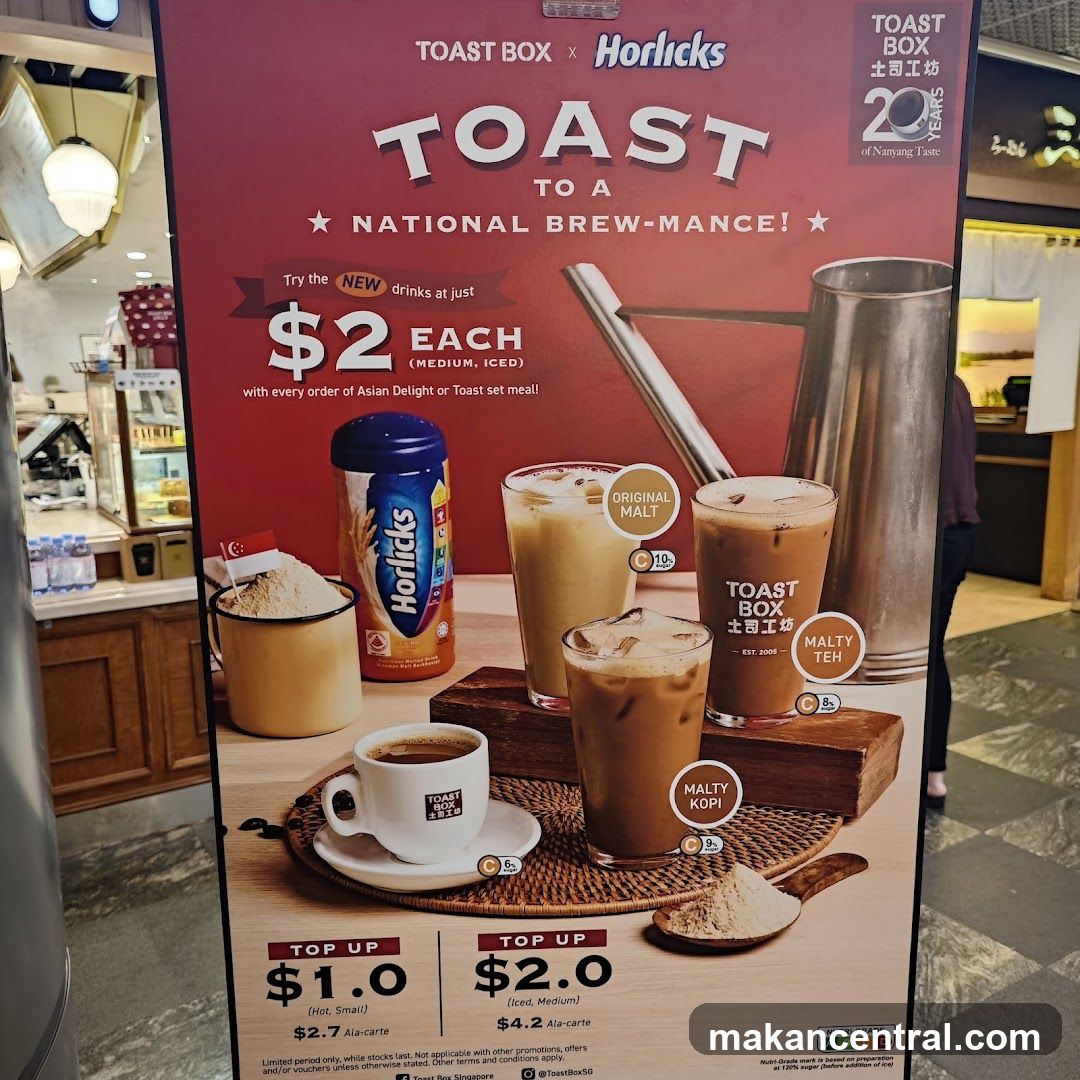 Toast Box x Horlicks Promotion Poster