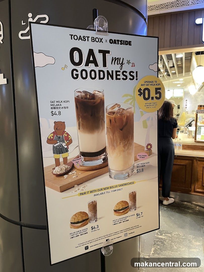 Toast Box x Oatside Promotion Poster