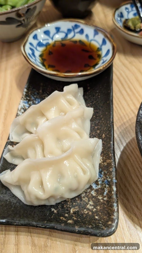Dumplings with dipping sauce