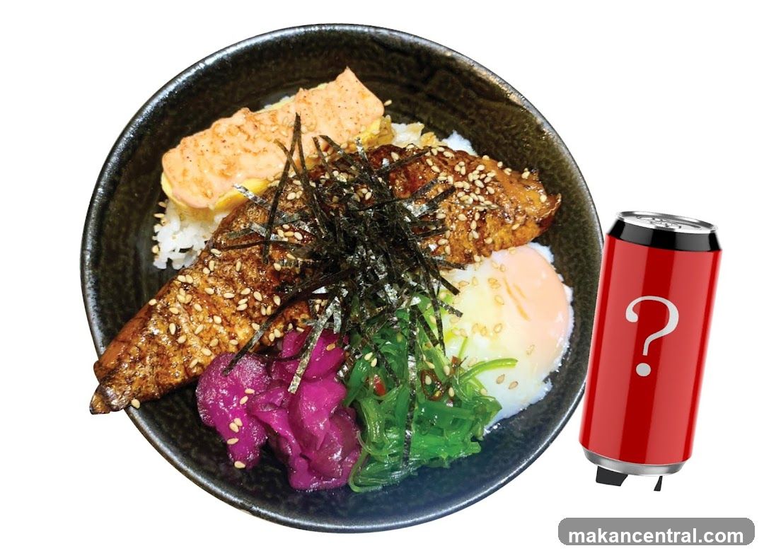 Japanese Rice Bowl with Side Drink