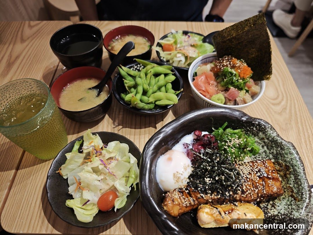 Japanese meal spread