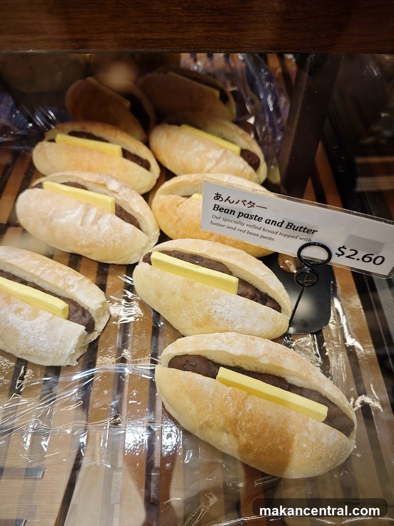 Bean paste and Butter roll display