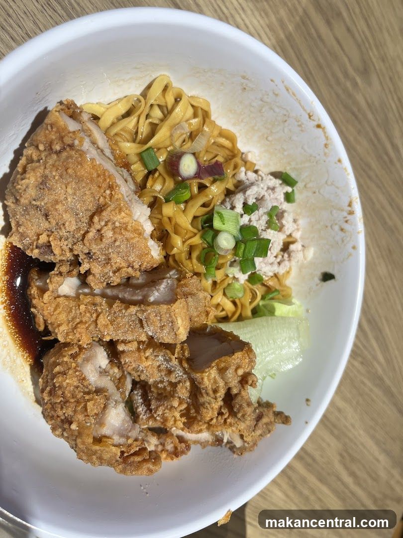 Noodle Bowl with Fried Chicken