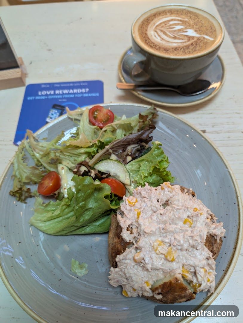 Coffee and Salad Plate
